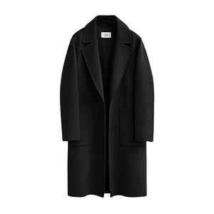 2020 Winter Coats Women Suit Collar Buttons Pockets Thick Woolen Coats Casual Loose Solid Long Sleeve Keep Warm Outwears Female