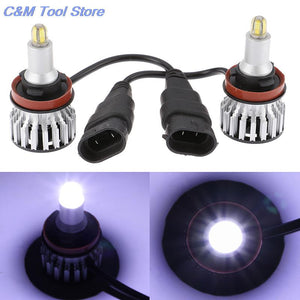 New 2Pcs/set DC 9-32 V 24Chips H1 H7 H8 H9 H11 LED Lamp Car Headlight Bulbs LED 360 Degree High Power Car LED Light 120W 18000LM