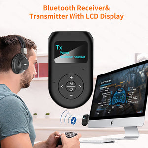 Bluetooth 5.0 Audio récepteur émetteur EDR AUX 3.5MM 3.5 Jack USB musique stéréo sans fil adaptateurs Dongle pour voiture TV PC haut-parleur