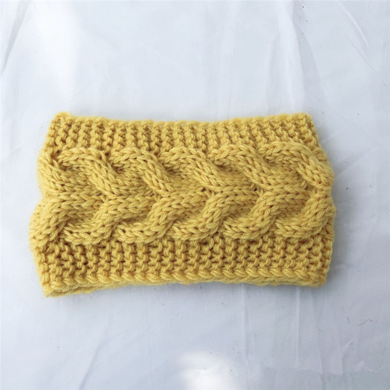 New Knitted Knot Cross Headband for Women Autumn Winter Girls Hair Accessories Headwear Elastic Hair Band Hair Accessories