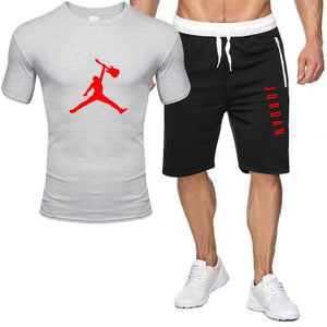 2piece set men outfits jordan 23 t-shirt shorts summer short set tracksuit men sport suit jogging sweatsuit basketball jersey