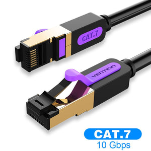 Vention Cat8 Ethernet Cable RJ45 SSTP Patch Cable 40Gbps RJ 45 Lan Cable for Computer Laptop Router Modem PC Cat7 Ethernet Cable