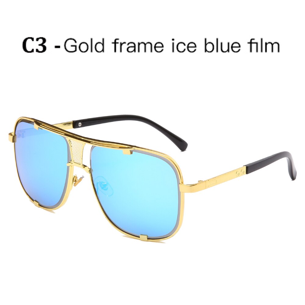 Lunettes de soleil rétro de haute qualité | Grand cadre pour hommes, lunettes de conduite carrées pour femmes, lunettes de soleil 12 couleurs Gafas, nouvelle mode 2019
