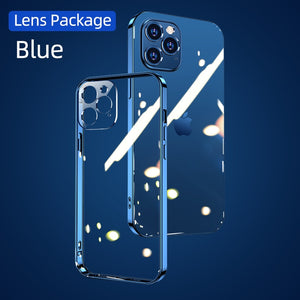 Joyroom Clear Case For iPhone 12 Pro Max 12 mini TPU+PC Shockproof Full Lens Protection Cover For iPhone 12 min Transparent Case