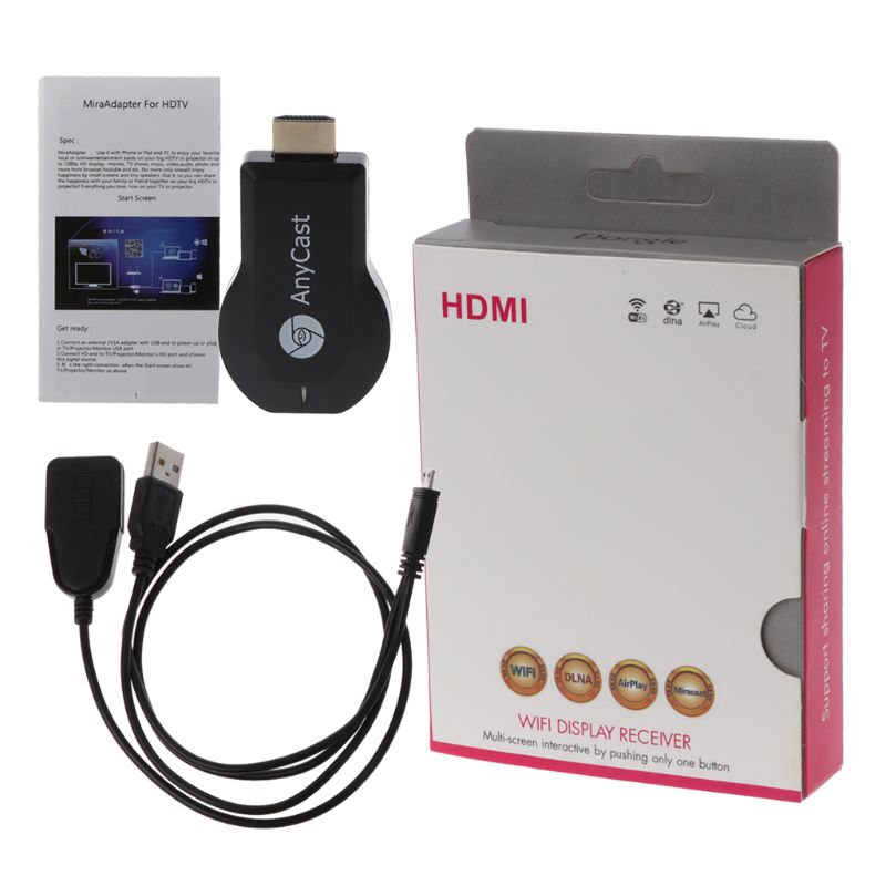 Le plus récent Anycast Chromecast 2 miroir plusieurs adaptateur de bâton de télévision Mini Android Chrome moulé HDMI WiFi Dongle 1080P