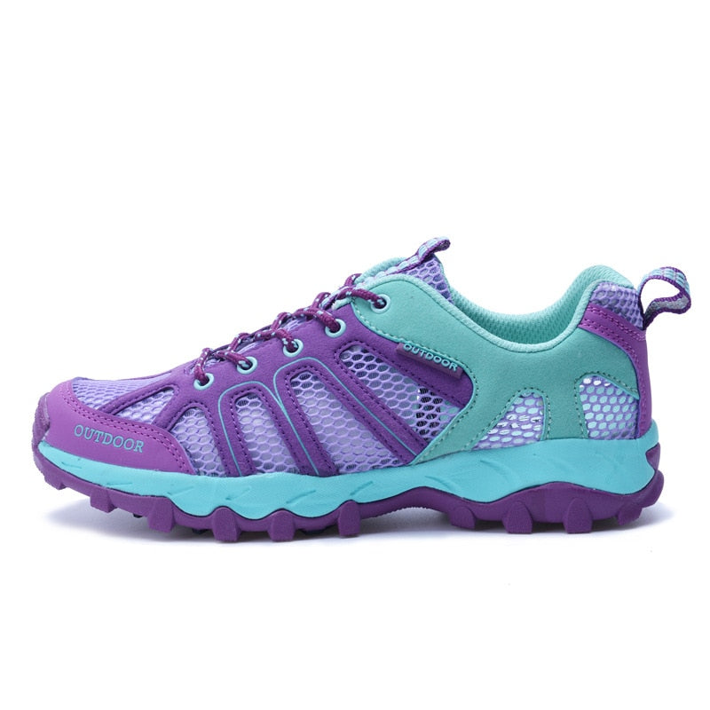 Men Hiking Shoes Women Trekking Outdoor Sport Shoes Non Slip Tactical Climbing Shoes Water Upstream Ladies Sneakers Quick Drying
