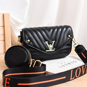 Wide Strap 2020 Women PU Leather Small Handbags Famous Brand Designer Lady's Shoulder Crossbody Mini Bag Purses And Handbag
