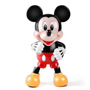 Original Dancing Mickey Mouse with Music Disney Toys Dazzling Shiny Electronic Walking Robot Action Figures Kids Toys 2Y11