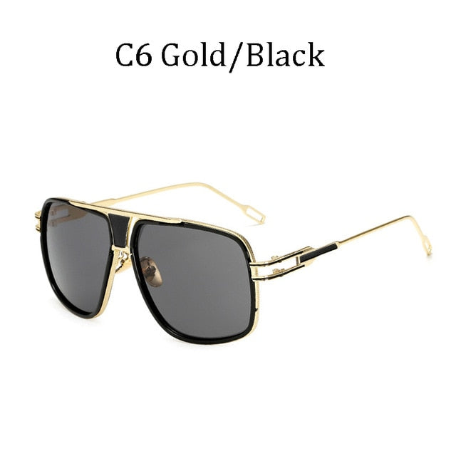 Lunettes de soleil rétro de haute qualité | Grand cadre pour hommes, lunettes de conduite carrées pour femmes, lunettes de soleil 12 couleurs Gafas, nouvelle mode 2019