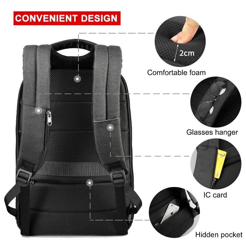Big Discount TSA Lock Anti theft Men Backpack Laptop Backpacks Waterproof Travel RU Fast Delivery Clearance Sale Lowest Price