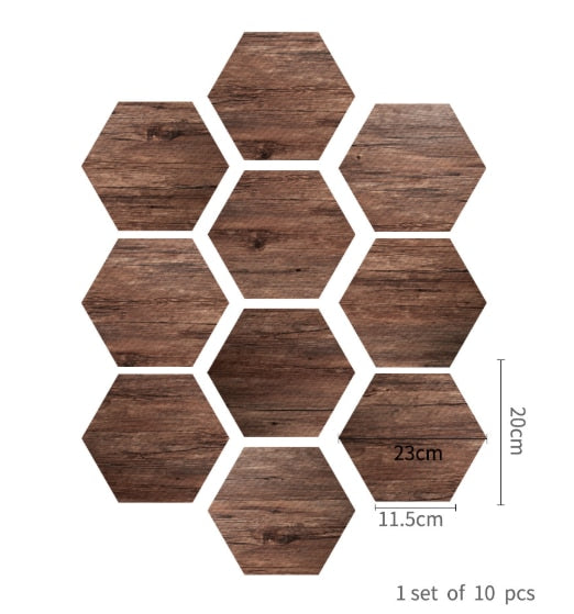 Funlife Wood Grain Self Adhesive Floor Tile Sticker Waterproof,Non-Slip PVC Vinyl Flooring Film For Bathroom Toliet Shower Decor