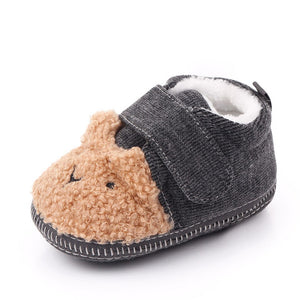 2021 Brand New Toddler Newborn Baby Crawling Shoes Boy Girl Cute Slippers Prewalker Trainers Fur Winter Animal Ears First Walker