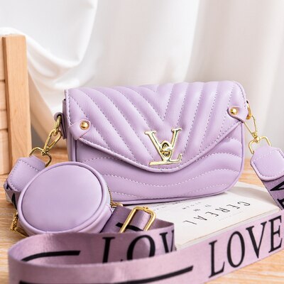 Wide Strap 2020 Women PU Leather Small Handbags Famous Brand Designer Lady's Shoulder Crossbody Mini Bag Purses And Handbag