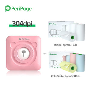 PeriPage Portable Thermal Bluetooth Printer 304dpi Thermal Picture Photo label Mini Printer for Android IOS Mobile Phone