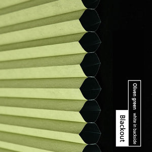 Made-to-Order Blackout Motorized Cellular Shades, Cordless Honeycomb blinds, Remote and Batteries Included