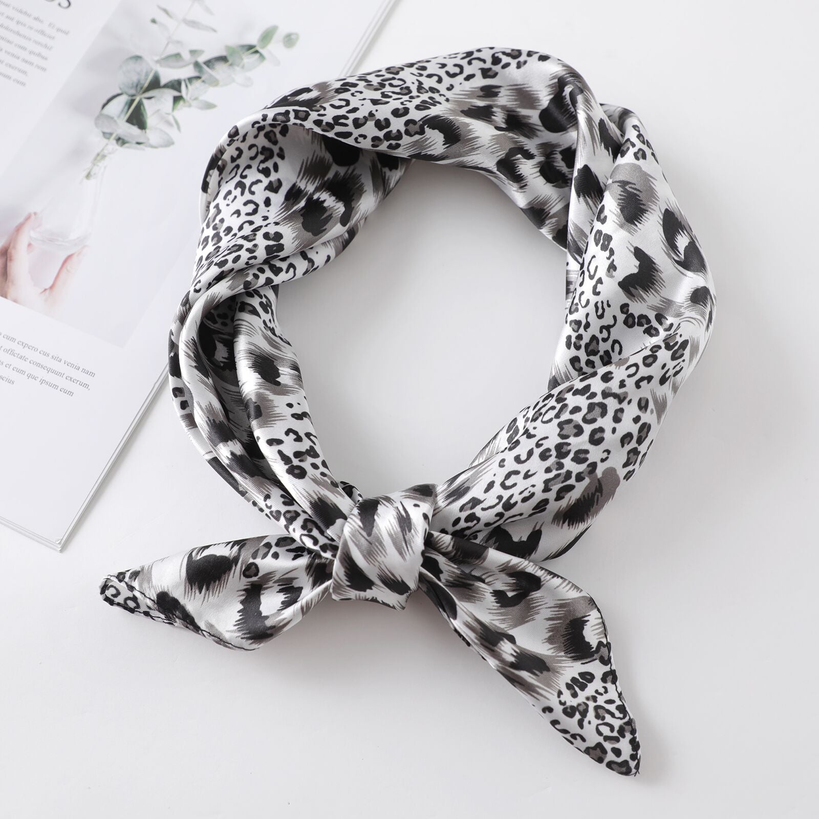 Women Square Silk Scarf Chiffon Satin Lady Hair Neck Foulard  Scarves Shawl Wrap Female Bandana Head Kerchief Hijab Headband