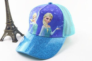 Anime Disney Marvel Frozen Mickey Mouse Kids Hat Boy Girl Travel Caps Spiderman Mickey Minnie Baby Caps Figure Gift Toys 2-8Y