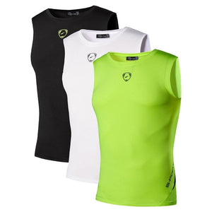 Jeansian 3 Pack Sport débardeur hauts hauts chemises sans manches en cours d'exécution Grym entraînement Fitness Compression mince LSL3306