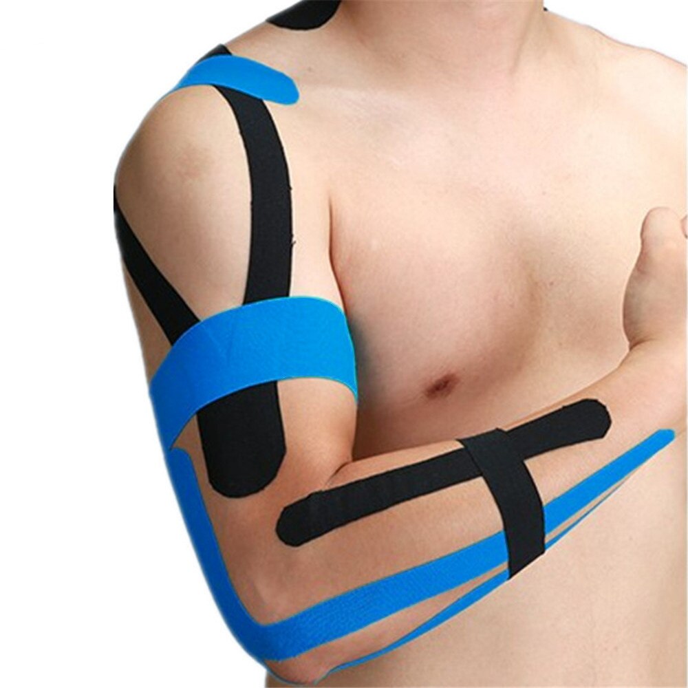 kinesiology tape kinesio tape grip tape Athletic Recovery Elastic Kneepad Muscle Pain Relief Knee Pads Support Bandage Fitness