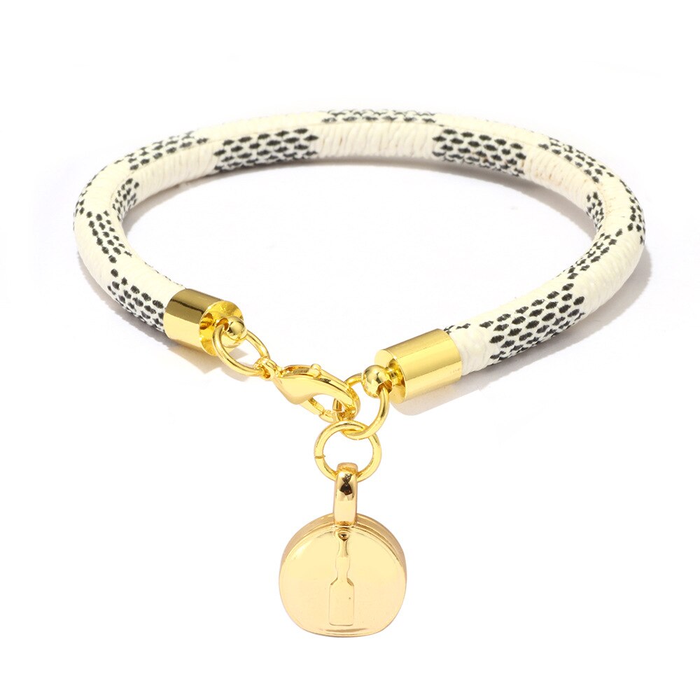 Women Charm Bracelet High Quality Leather Bag Gold Love Pendant Female Bracelet Brand Bracelets For Women Best Gift