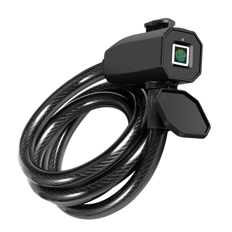 KERUI Bike Lock Keyless Fingerprint Bicycle Lock Safe Anti-theft Anti-shear Smart Door Lock for Motorcycle Gate Fence Outdoor
