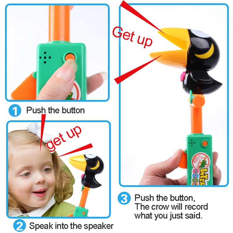 Enfants Audio enregistrement animaux jouets créatifs parlant imitateurs jouet électrique parlant Toucan enfants cadeau d'anniversaire cadeaux inhabituels