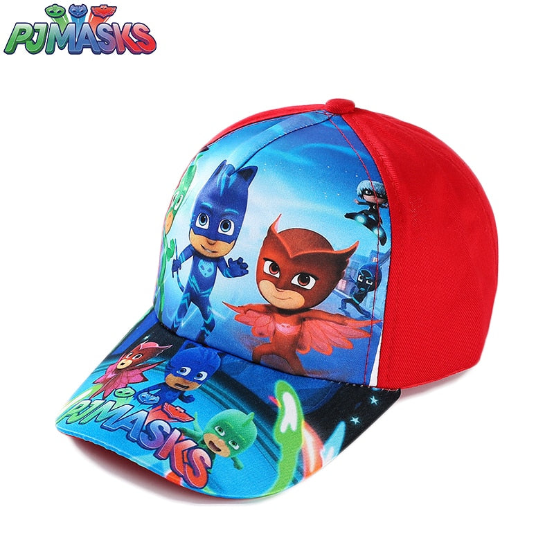 Pj masques dessin animé chapeau de soleil casquette pointe enfants coton Anime Figure Gyro Juguete Catboy Owlette Gekko nouveau cadeau pour les enfants