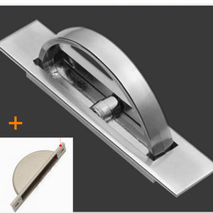 Tatami Hidden Door Handles Zinc Alloy Recessed Flush Pull Cover Floor Cabinet Handle Bright Chrome Dark Furniture Hardware