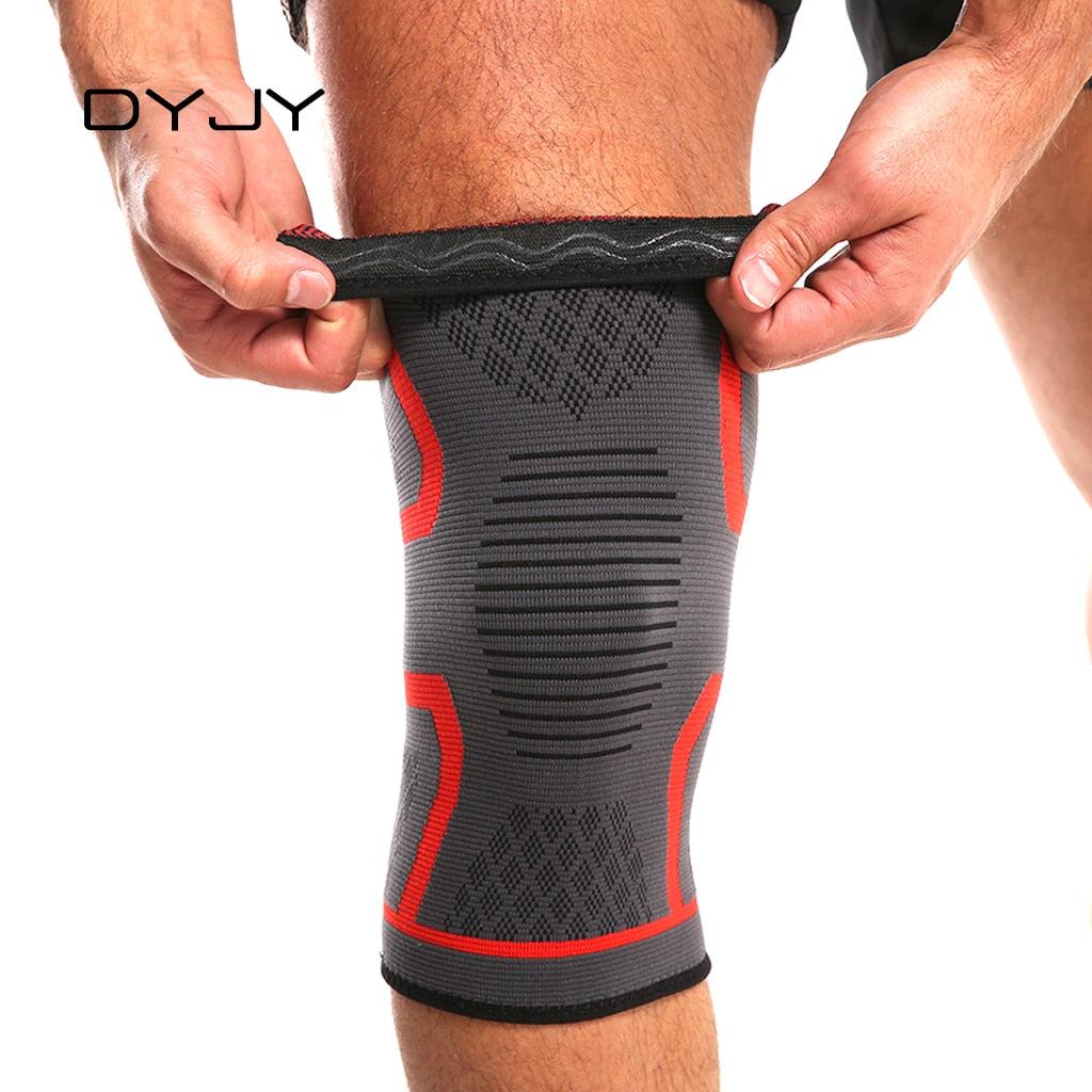 DYJY 1PC genouillères élastiques Nylon antidérapant Sport Fitness genouillère équipement de Fitness rotule course basket-ball volley-ball soutien
