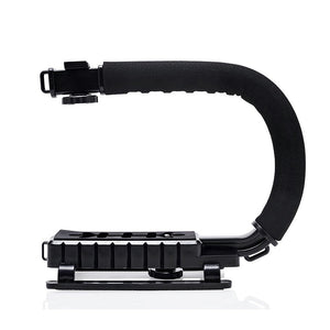 Stabilisateur de cardan de caméra MAMEN avec studio LED lumière vidéo et Microphone pour la photographie DSLR stabilisateur de poche de prise de vue Vlog
