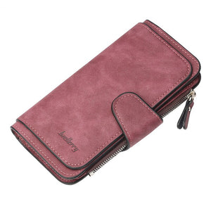 2020 Women Wallets Name Engrave Fashion Long Leather Top Quality Card Holder Classic Female Purse Zipper Wallet For Women