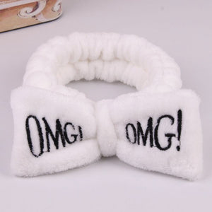 Wash Face Bow Hairbands For Women Girls
