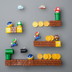 3D Mario Fridge Magnets for Kids Resin Cute & Fun Decorative Refrigerator Locker Magnets Kitchen Home Decoration