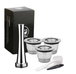 iCafilas For Nespresso Reutilisable Refillable Capsule Crema Espresso Reusable New Refillable For Nespresso