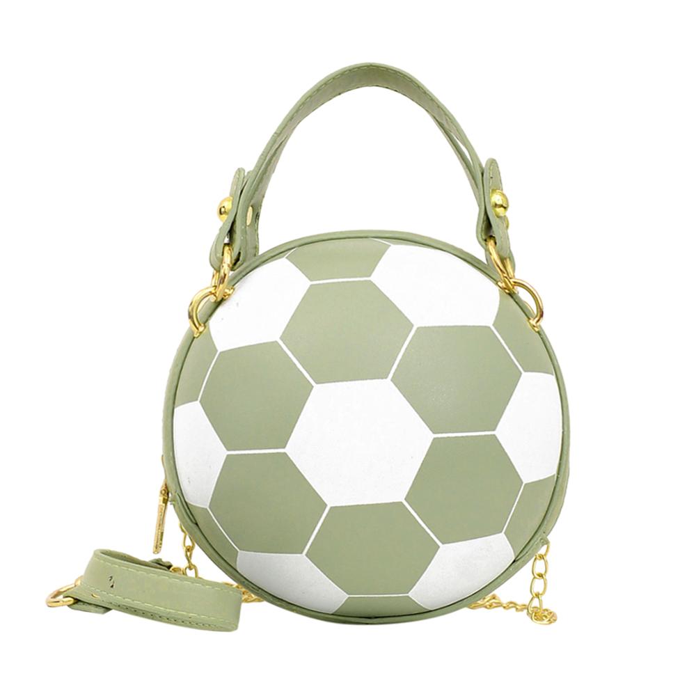 Fashion Basketball Round Shaped Shoulder Bags for Women Acrylic Chain Casual Small Totes PU Leather Messenger Crossbody Handbags