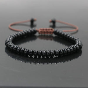 Trendy Abacus Beads Bracelet Men Indian Onyx Stone Women Bracelet Lucky Chakra Friendship Couples Bracelet Female Jewelry Gift