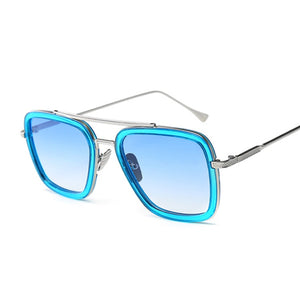 Lunettes de soleil Design de marque pour hommes | Lunettes de soleil Style de luxe Avengers Tony Stark Flight, lunettes de soleil rétro pour femmes, Oculos rétro hommes 3