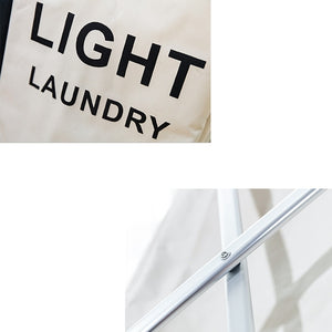 Panier à linge pliable panier à linge avec 3 sections grand trieur de vêtements sales