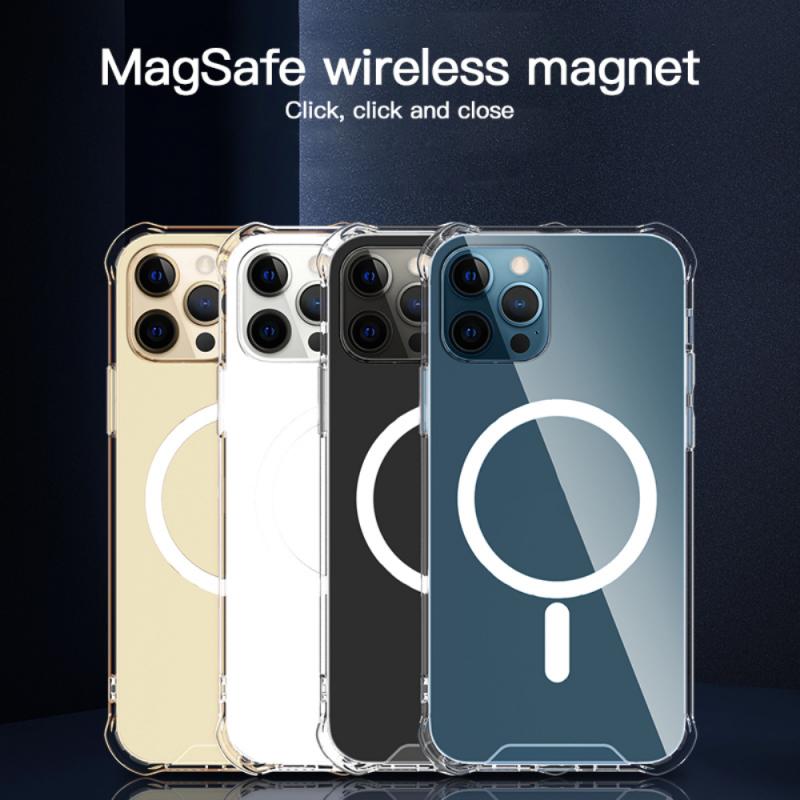 Transparent Mobile Phone Case For IPhone 12 Pro Max MagSafe Case Shockproof Case Protective Cover Shell For IPhone12 Mini 12 Pro