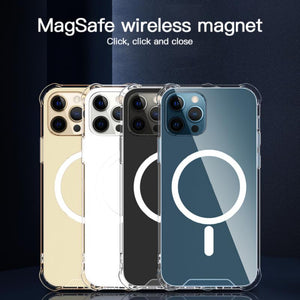 Transparent Mobile Phone Case For IPhone 12 Pro Max MagSafe Case Shockproof Case Protective Cover Shell For IPhone12 Mini 12 Pro