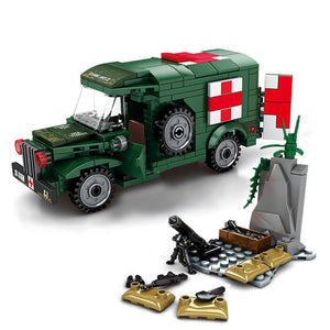 New Medical Ambulance Bricks City Fire Control Series Garbage Truck Building Blocks Model Compatible Educational Toys For Child
