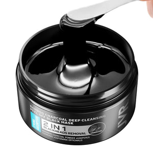 JVR Black Mask For Face Skin Care Bamboo Charcoal Facial Masks Remove Blackhead Dot Acne Peeling Mask Facial Nose Deep Cleansing