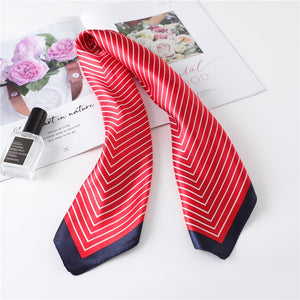 Women Square Silk Scarf Chiffon Satin Lady Hair Neck Foulard  Scarves Shawl Wrap Female Bandana Head Kerchief Hijab Headband