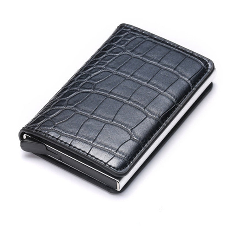 Aluminum Metal Credit Business Mini Card Wallet 2020 Dropshipping Man Women Smart Wallet Business Card Holder Hasp Rfid Wallet