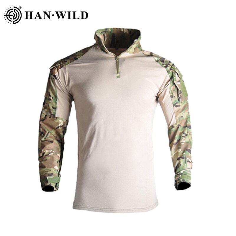 Pantalon de chasse G3 costume tactique Militaire uniforme Multicam Forces costume chemise de Combat pantalon tactique Airsoft Militaire avec tampons