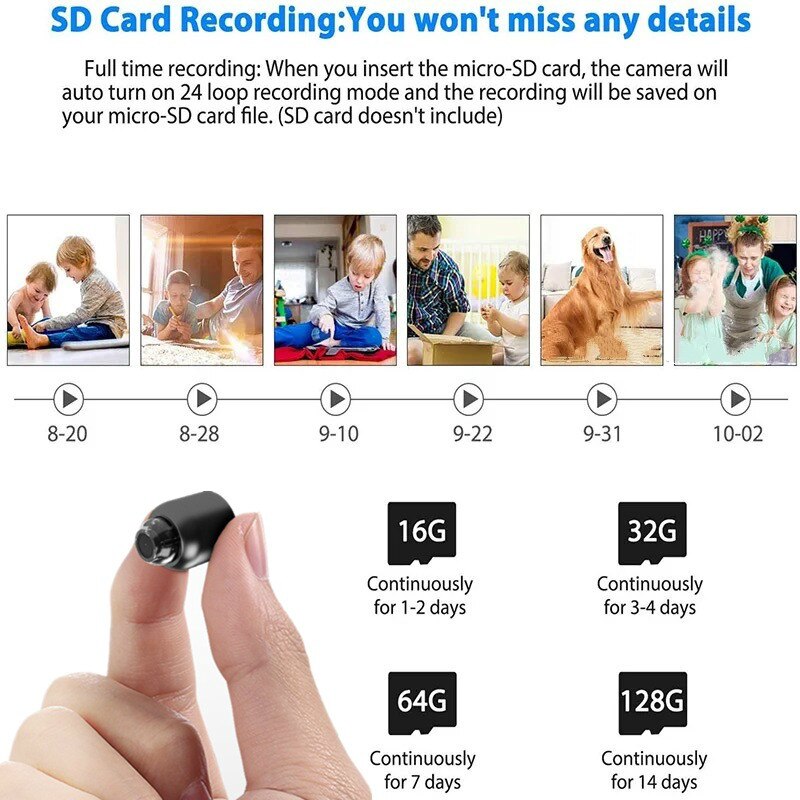 Mini Camera Wireless wifi 1080P Surveillance Security Night Vision Motion Detect Camcorder Baby Monitor IP Cam
