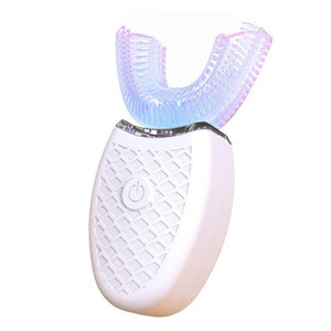 Electric Sonic Automatic Toothbrush Adults Mouth 360 Degrees U Type ABS 4 Modes Ultrasonic Electric Lazy Toothbrush