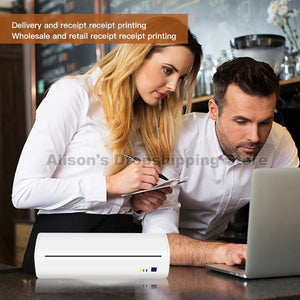 A4 Printer Thermal Bluetooth Printer with free APP Built-in Battery Support PDF Documents photos ios android PC USB