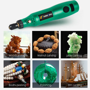 TUNGFULL outil rotatif sans fil USB bois gravure stylo bricolage pour bijoux métal verre sans fil perceuse Mini perceuse électrique