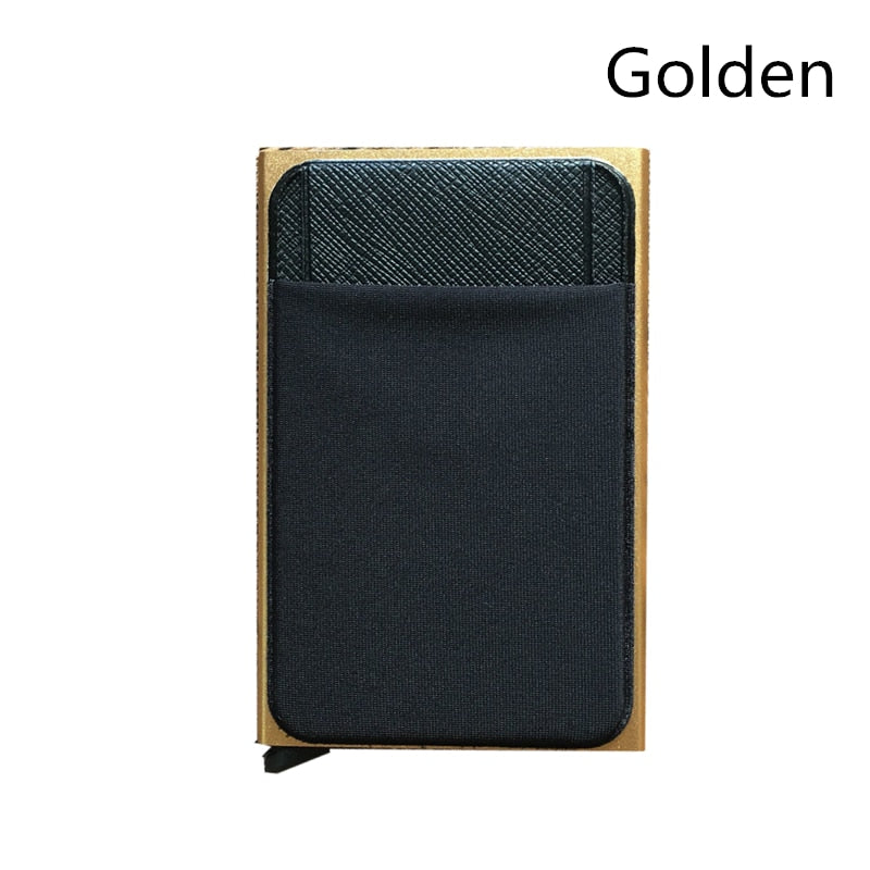 Men Business Aluminum Cash ID Card Holder RFID Blocking Slim Metal Wallet Coin Purse card case credit card wallet rfid wallet